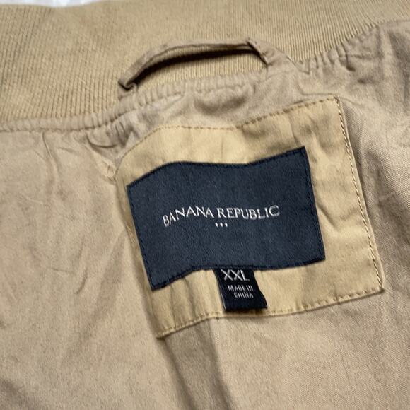 Banana Republic Tan Brown Bomber Jacket BT14 - Picture 3 of 12